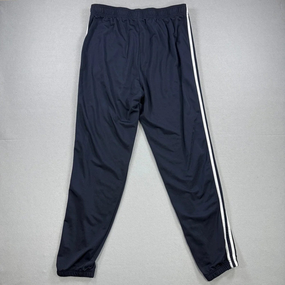 Adidas Track Pants Mens Large Navy Blue 3-Stripe Joggers Athletic Gym Activewear